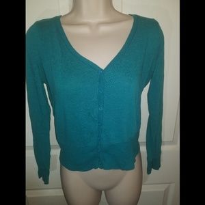 Teal Color Story cardigan